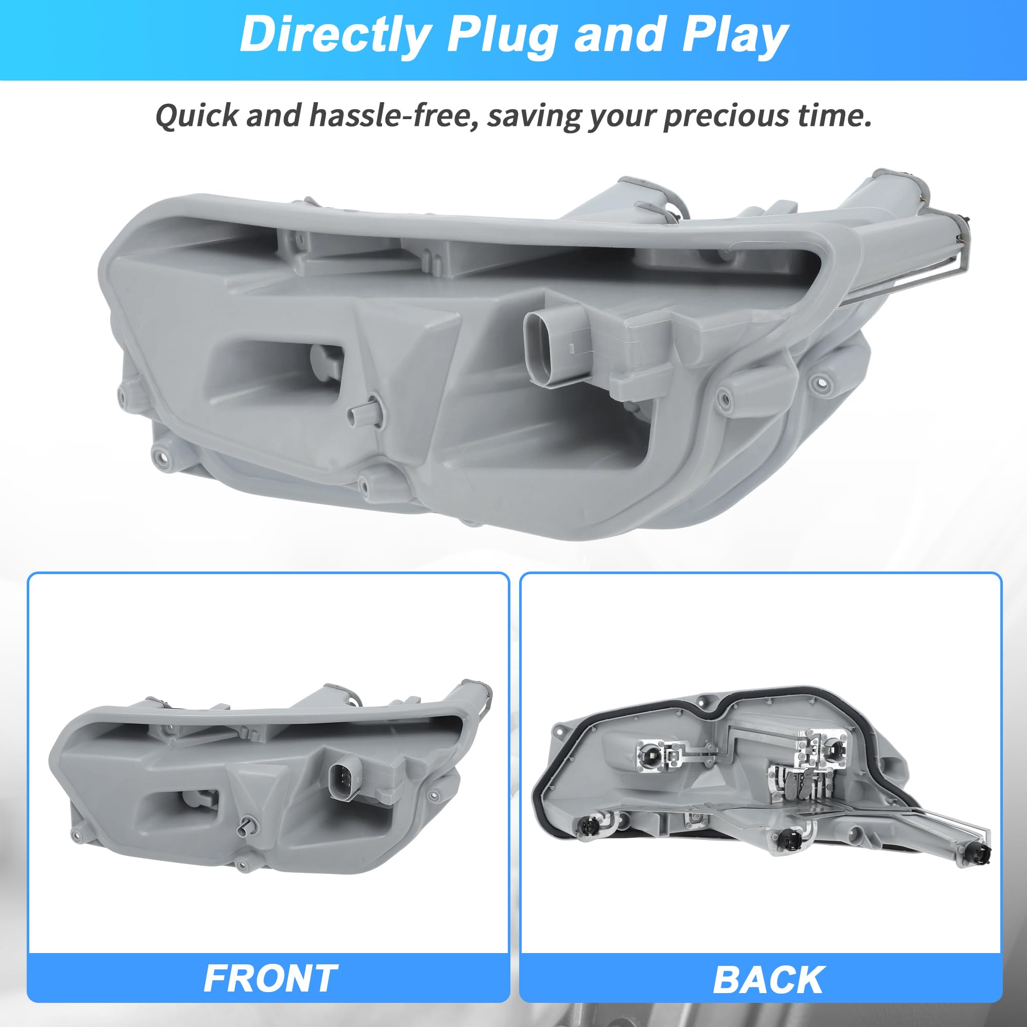 Supporto Portalampada Posteriore Sinistro per Audi TT MK2 2006-2014 con Presa Portalampada Sostituisce 8J0945257A/8J0945257