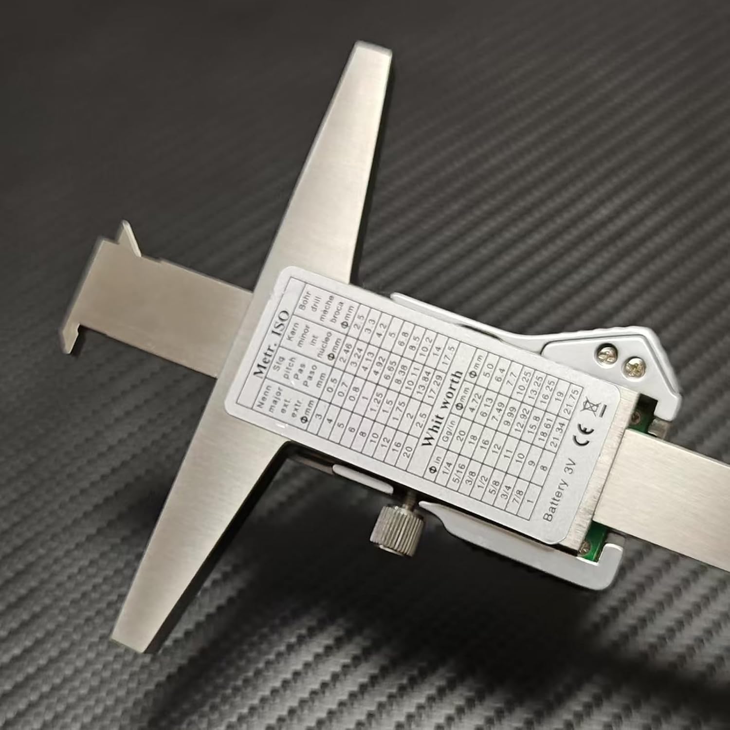 Digital Wall Thickness Caliper, 0-6 Inch Electronic Vernier Caliper with Large LCD Screen, Precision Measuring Tool for Pipe Wall Thickness & Outer Groove Measurement