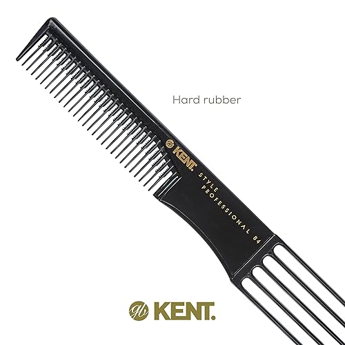 Miniatura 6 de Kent SPC84 Peine de Púas para Cabello Rizado y Grueso  Horquilla Profesional Antiestática Resistente al Calor para Volumen y Elevación  Peine de