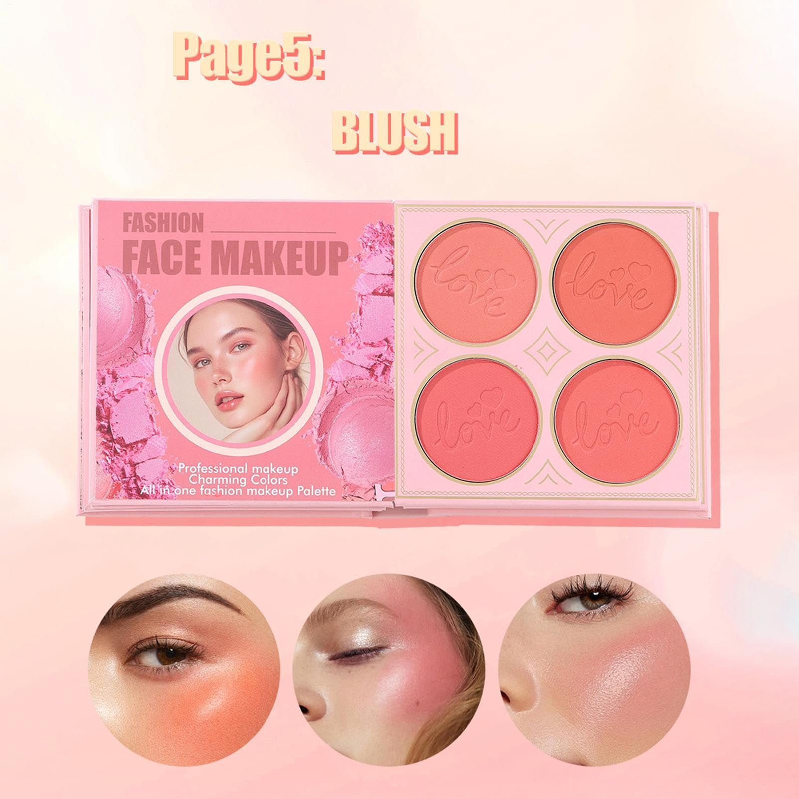 Highlighter-Palette mit langem Halt,