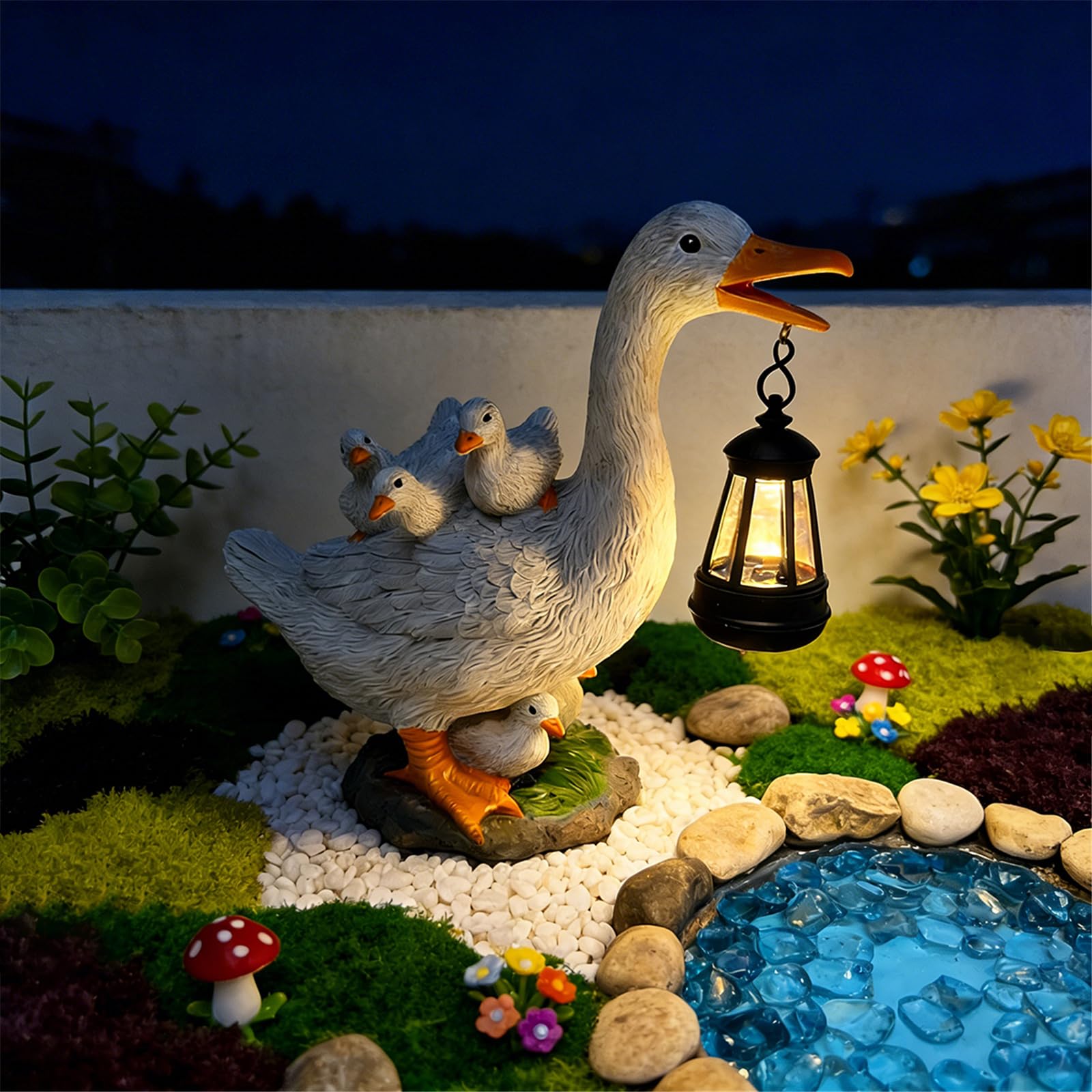 Gallina da Giardino Scultura Animale in Resina