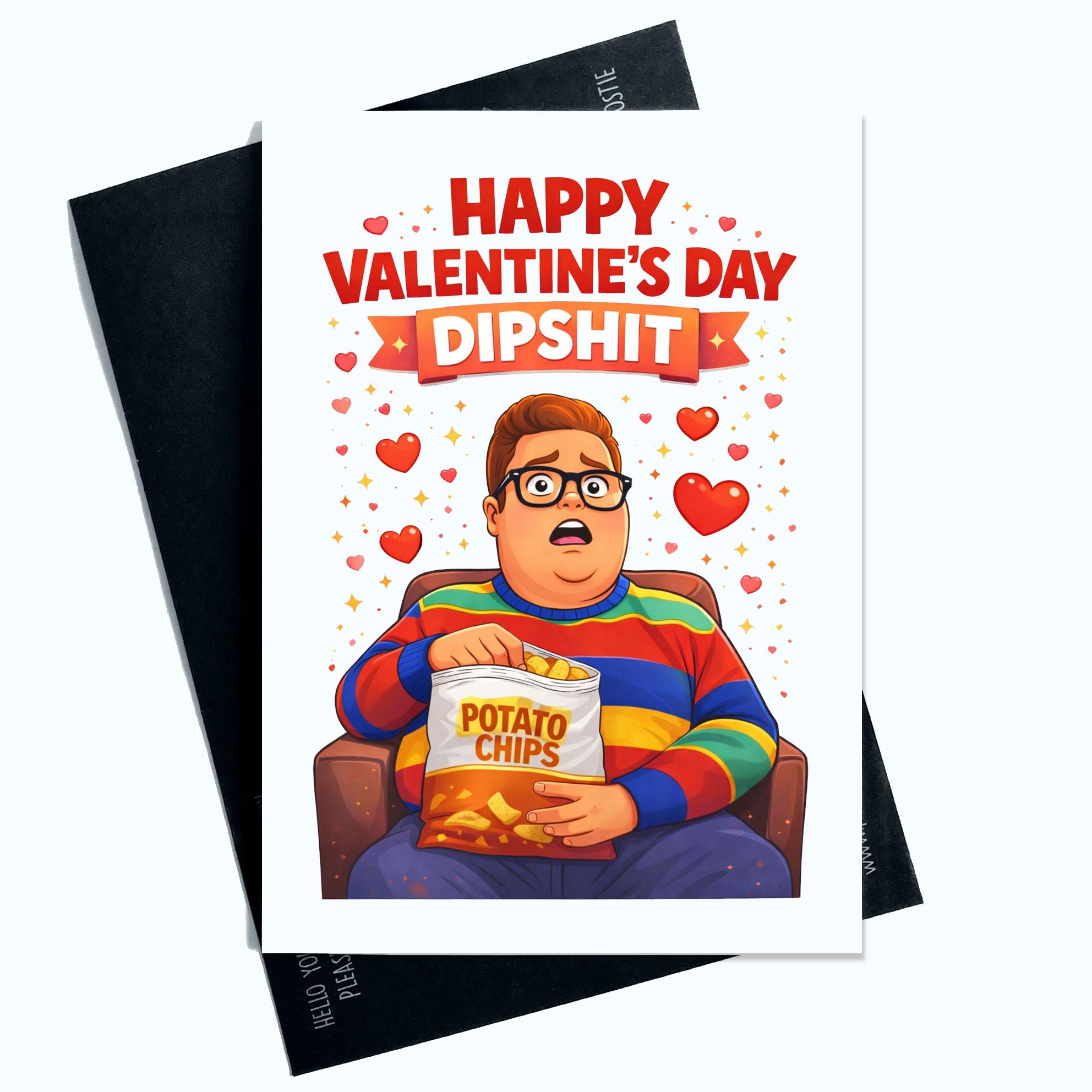 Peachy Antics Funny Valentine's Day Card Derek Funny Card For Him for Her A5 Size Fan Card gift for Him gift For Her Valentine's Day gift Stranger Things gift SP400