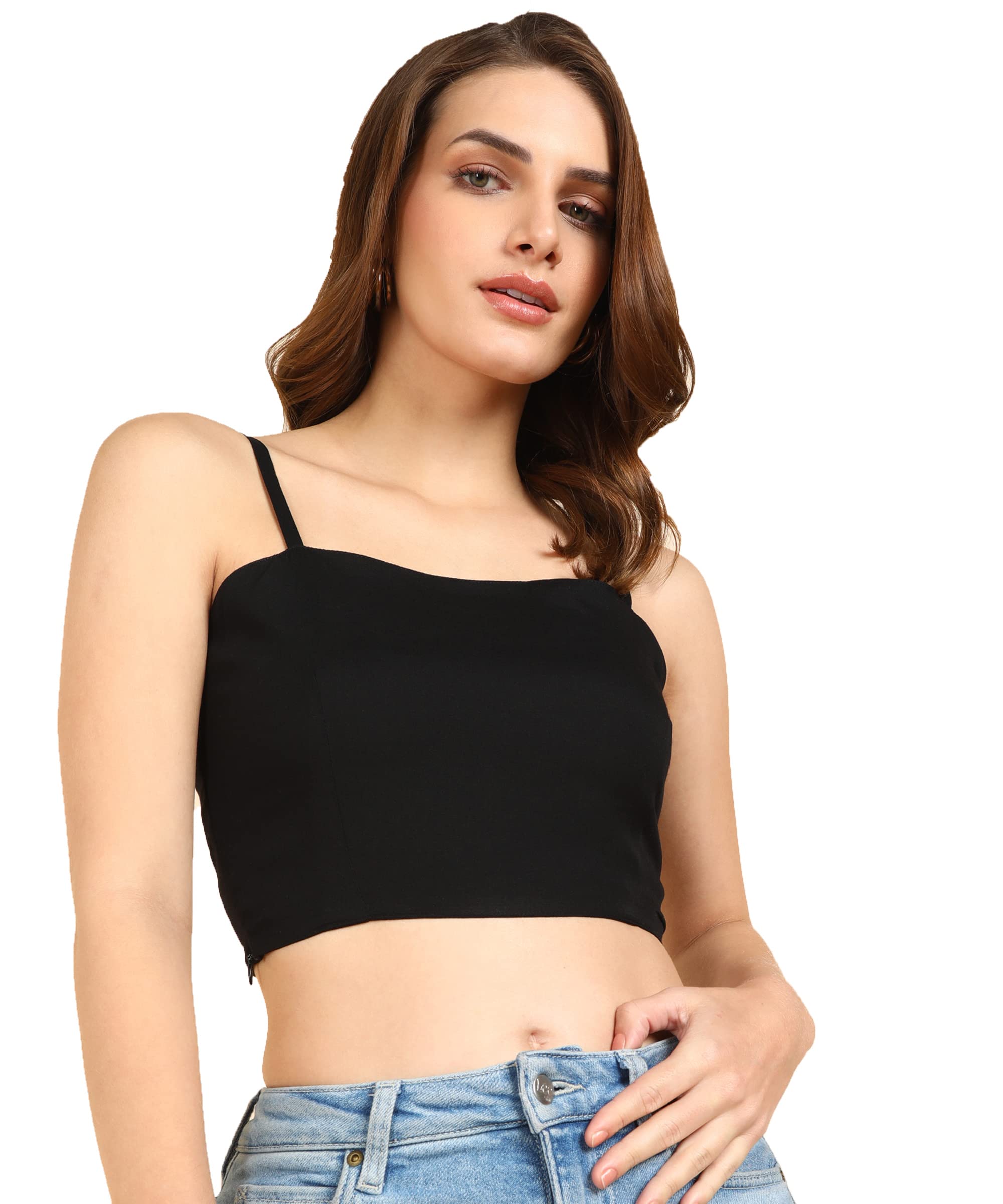 Me CraftCasual Sleeveless Solid Women Top