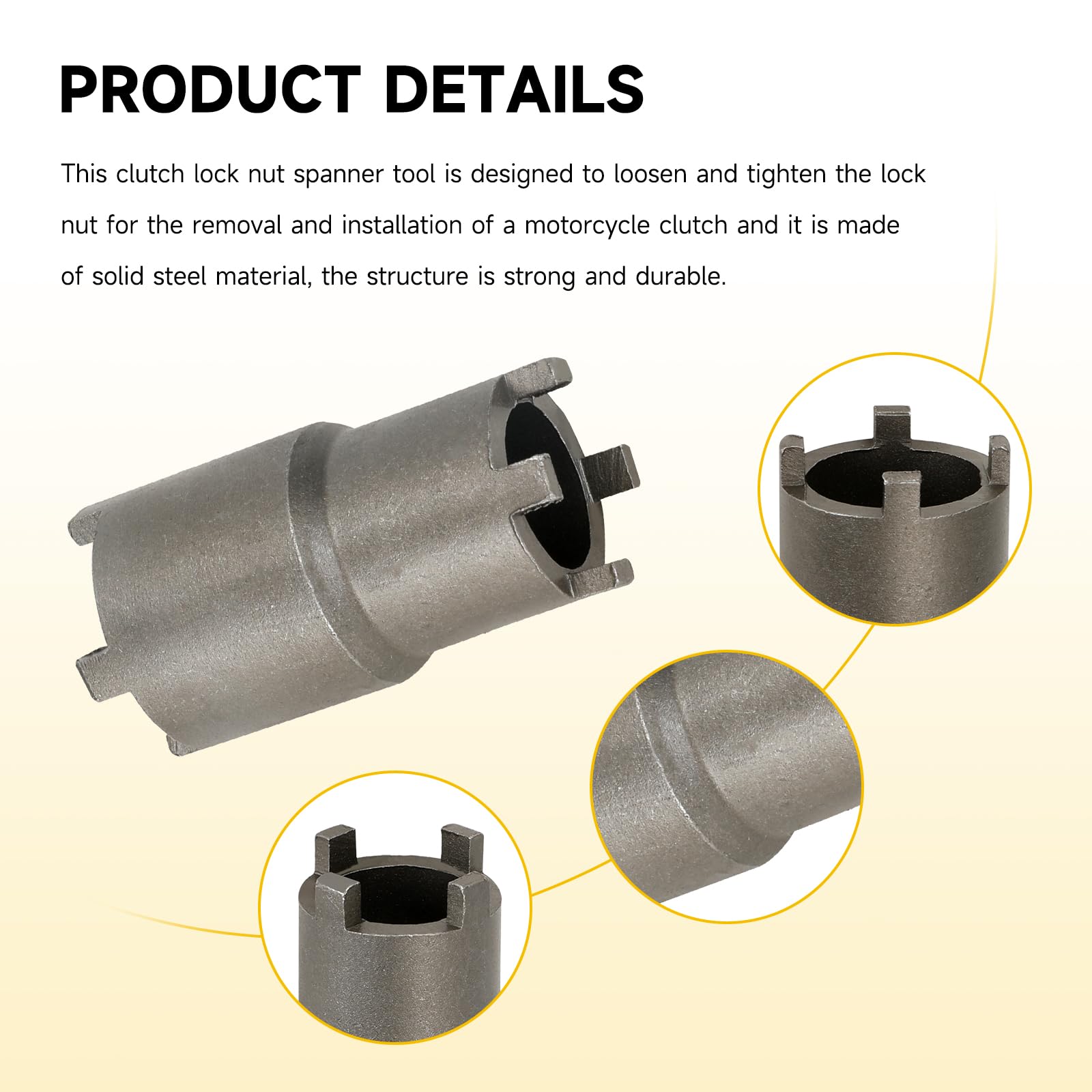 HIAORS Herramienta de extracción de volante magnético de estator de 24 mm y 27 mm y tuerca de bloqueo de embrague de 20 mm y 24 mm para GY6 50 125 150cc Honda Motocicleta ATV Quad 4 Wheeler Pit Dirt