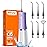 Bitvae Water Dental Flosser Teeth Pick, Portable Water Teeth Cleaner Picks, IPX7 Waterproof Oral Irrigator, 3 Modes 5 Intensities, USB Rechargeable Water Dental Picks for Cleaning - Lavender