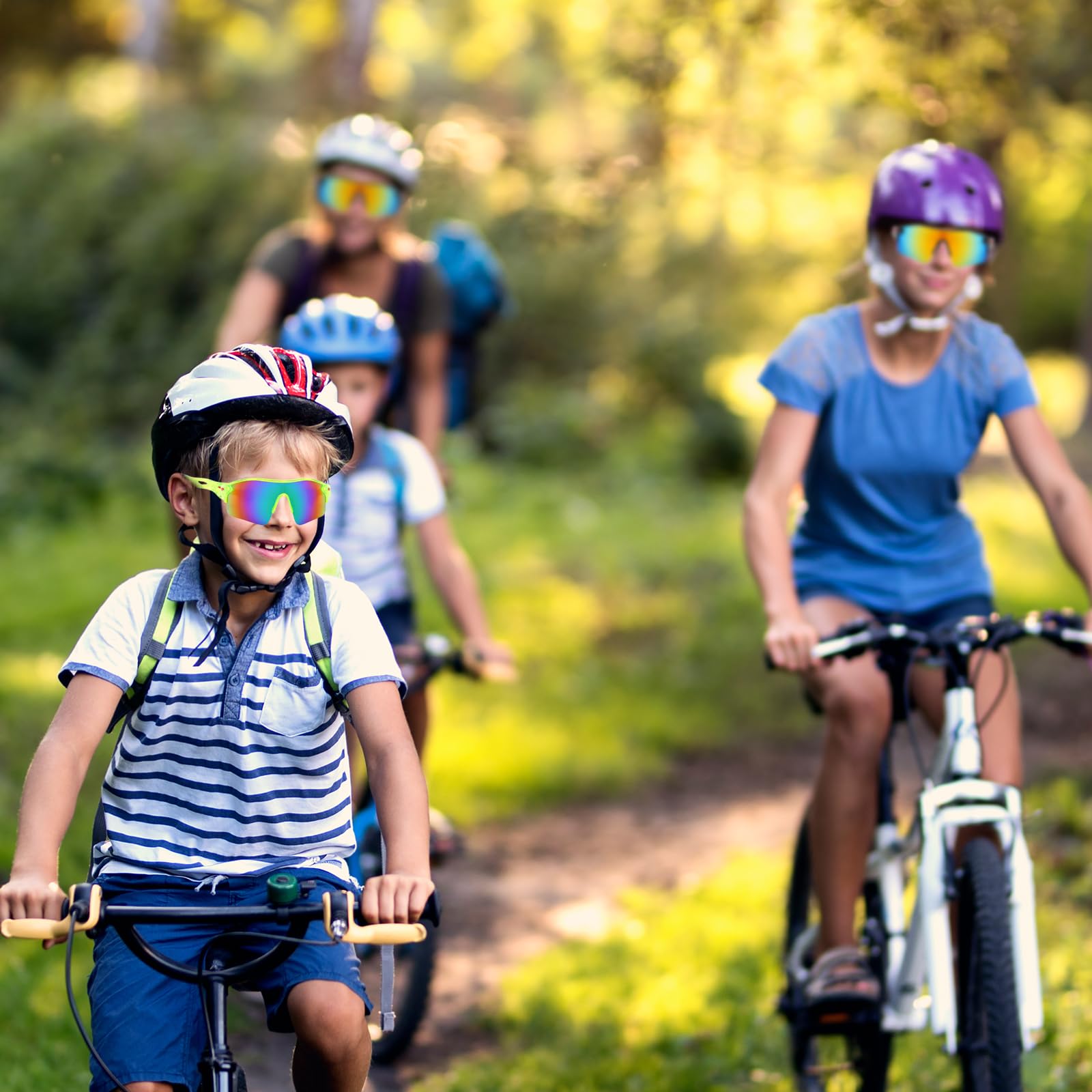 Lunettes De Soleil Enfant Polarisées RIVBOS – Aviateur UV400 Pour Garçons Filles Sport