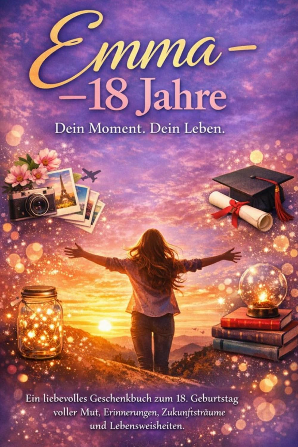 Emma – 18 Jahre. Dein Moment. Dein Leben.: Ein liebevolles Geschenkbuch zum 18. Geburtstag voller Mut, Erinnerungen, Zukunftsträume und Lebensweisheiten