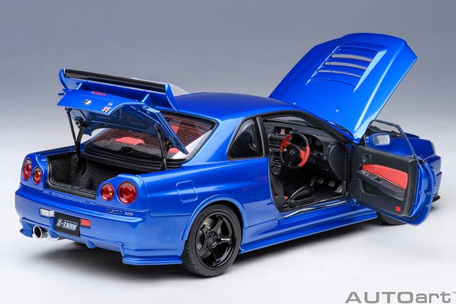 イグニッションモデルNISMOR34GT-R Z-tun BaysideBlue イグニッションモデルNISMOR34GT-R Z-tun BaysideBlue