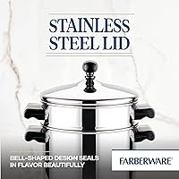 Vista 119 de Farberware Classic Series - Cazo de acero inoxidable, 1 litro, Tapa coladora