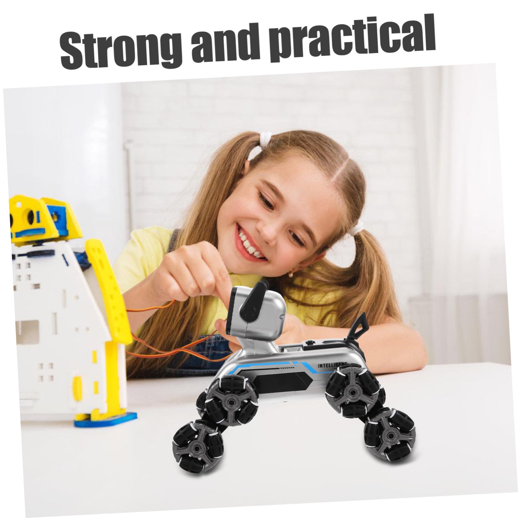 SUPVOX Robot Dog Toy Telecomandato Programmabile, per Ragazzo Ragazza | Plastica e Metallo, Uso Indoor e Outdoor, Decorazioni Scuola, Companion Educativo
