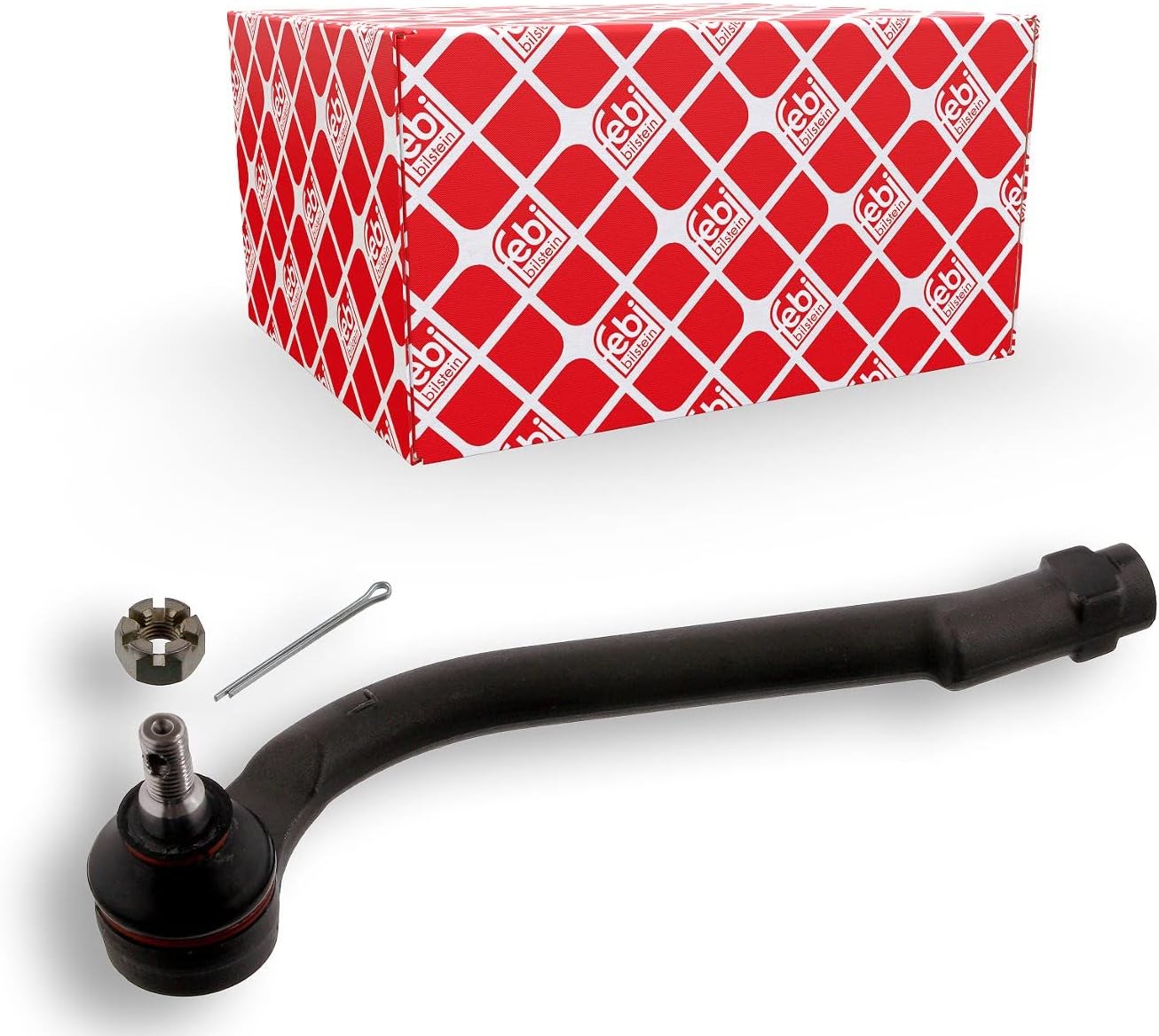 febi bilstein 34659 Tie Rod End with castle nut and cotter pin, pack of one