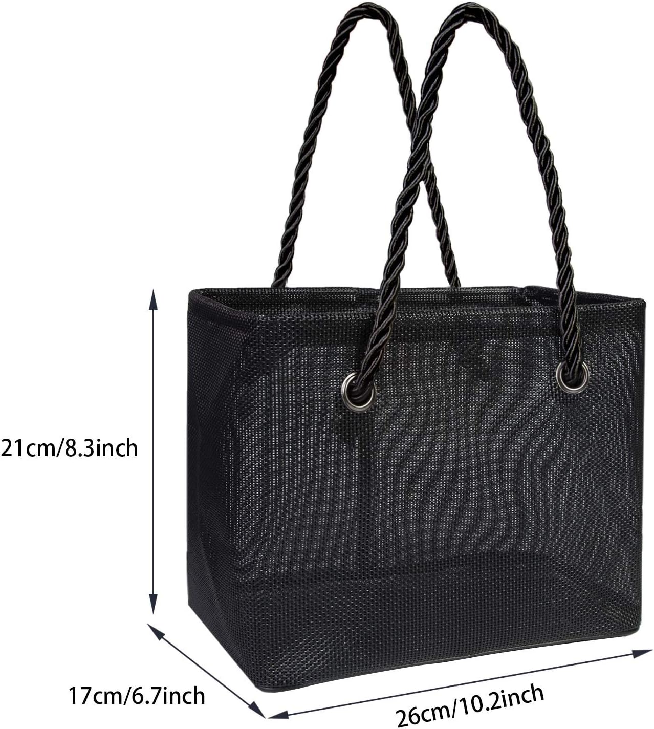 Portable Shower Caddy Dorm, College Room Essentials Bathroom Mesh Bottom Tote Bag