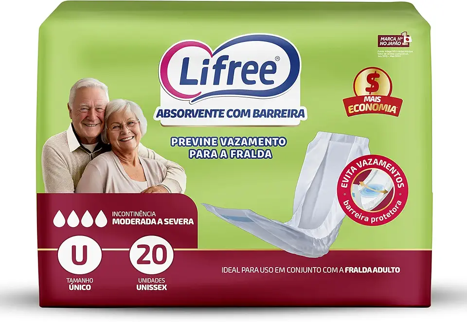 Lifree Absorvente Geriátrico 20 Unidades