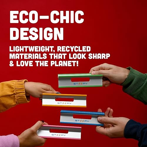 Miniatura 9 de Steepy Soporte de perfil bajo – Elevador de computadora de 3 alturas – Cuña ligera de elevación e inclinación para portátil – Soporte de ángulo de