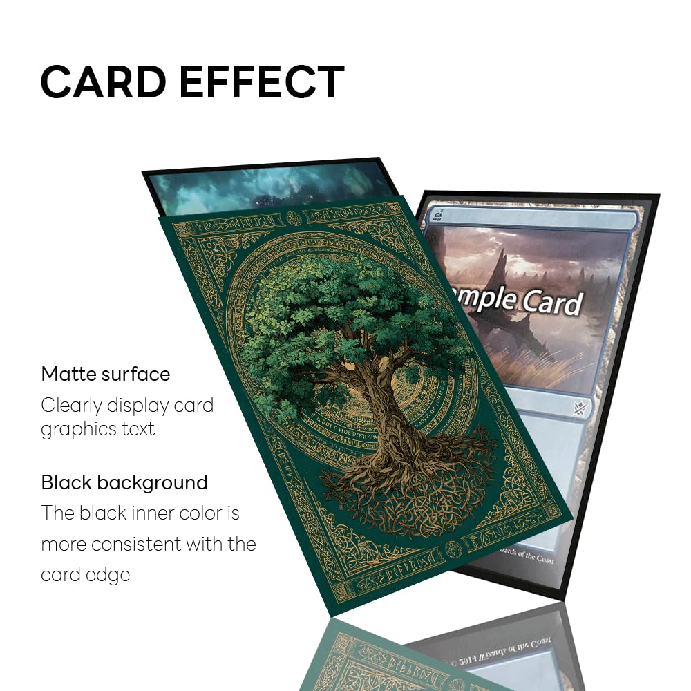 100 Fundas Para Tarjetas TCG/MTG – Parte Frontal Transparente Y Trasera Mate, Tamaño Estándar 66x91 Mm, Resistentes Al Desgarro