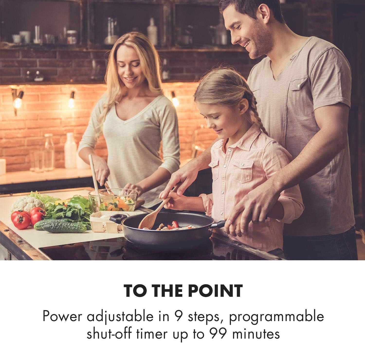 Klarstein Delicatessa 60 Induction Hob - 4 Zones, Flex Zone Technology, Self-Sufficient, Built-in Hob, 60 cm, 7000 Watt, Booster, Pan Detection, Timer, Touch Control, Glass Ceramic, Black