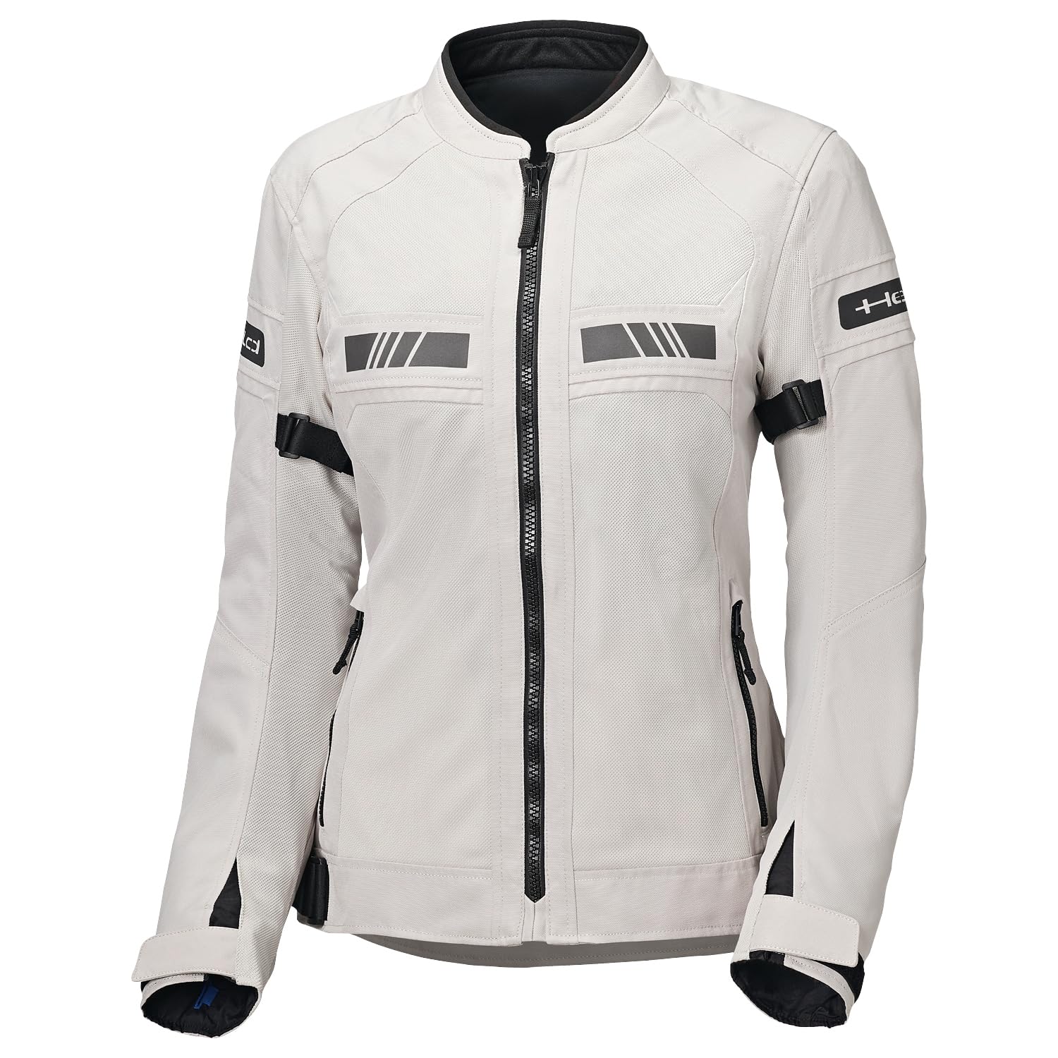 Held Tropic 4 Top Sommer Motorrad Jacke Damen - Sportliche und Luftige Mesh Sommerjacke - Leichte Motorradjacke mit Protektoren D3o Ghost Level 1 - CE Schutzklasse A, Grau, Größe 3XL