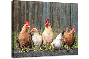 Rustic Chicken Wall Art for Home