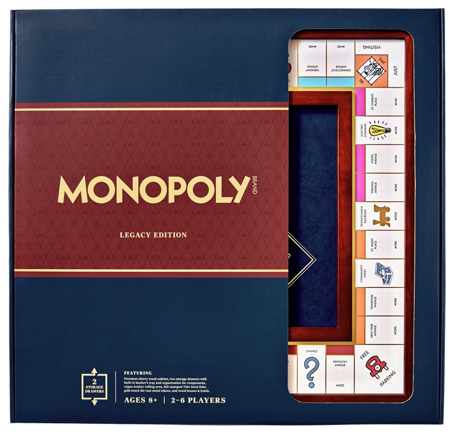 Amazon.com: WS Game Company Monopoly Legacy Edition Deluxe Cherry