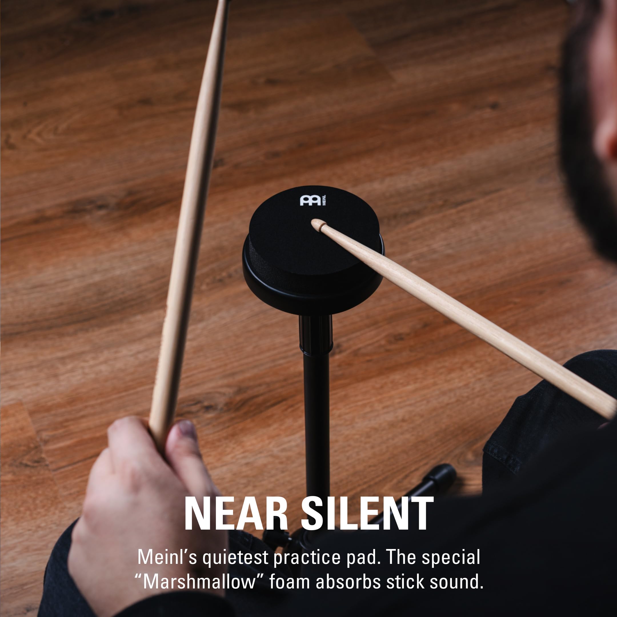 MEINL Cymbals 4" Marshmallow Practice Pad - Black