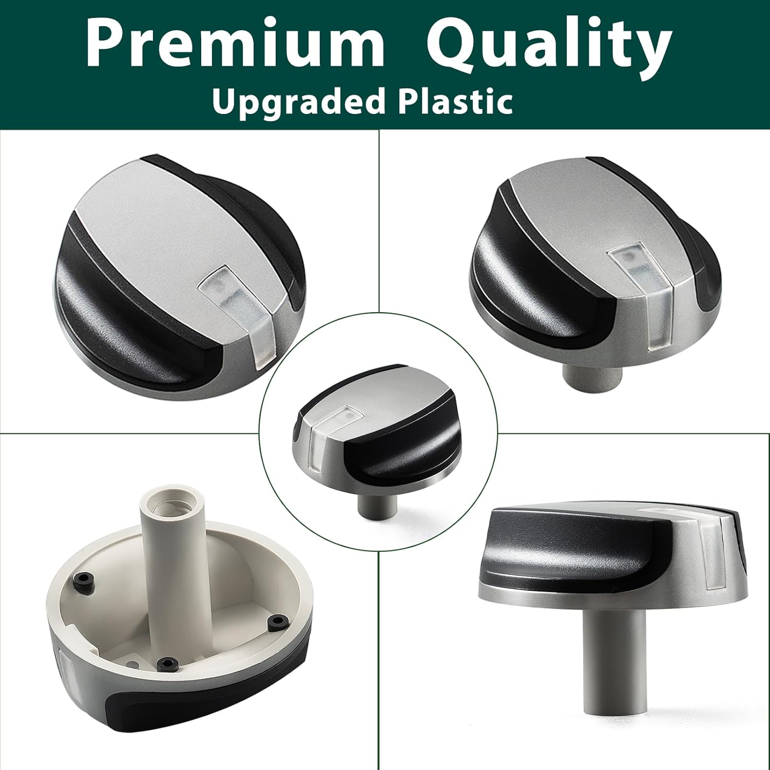 700834 Cooktop Knobs Replacement Parts for Dacor Stove Oven Burner Control Dacor Gas Stove Top Rangetop DE81-02161A 72731 SVC-Assy RGC304/365 Parts Plastic Range Top Stovetop Knobs 5 Pcs