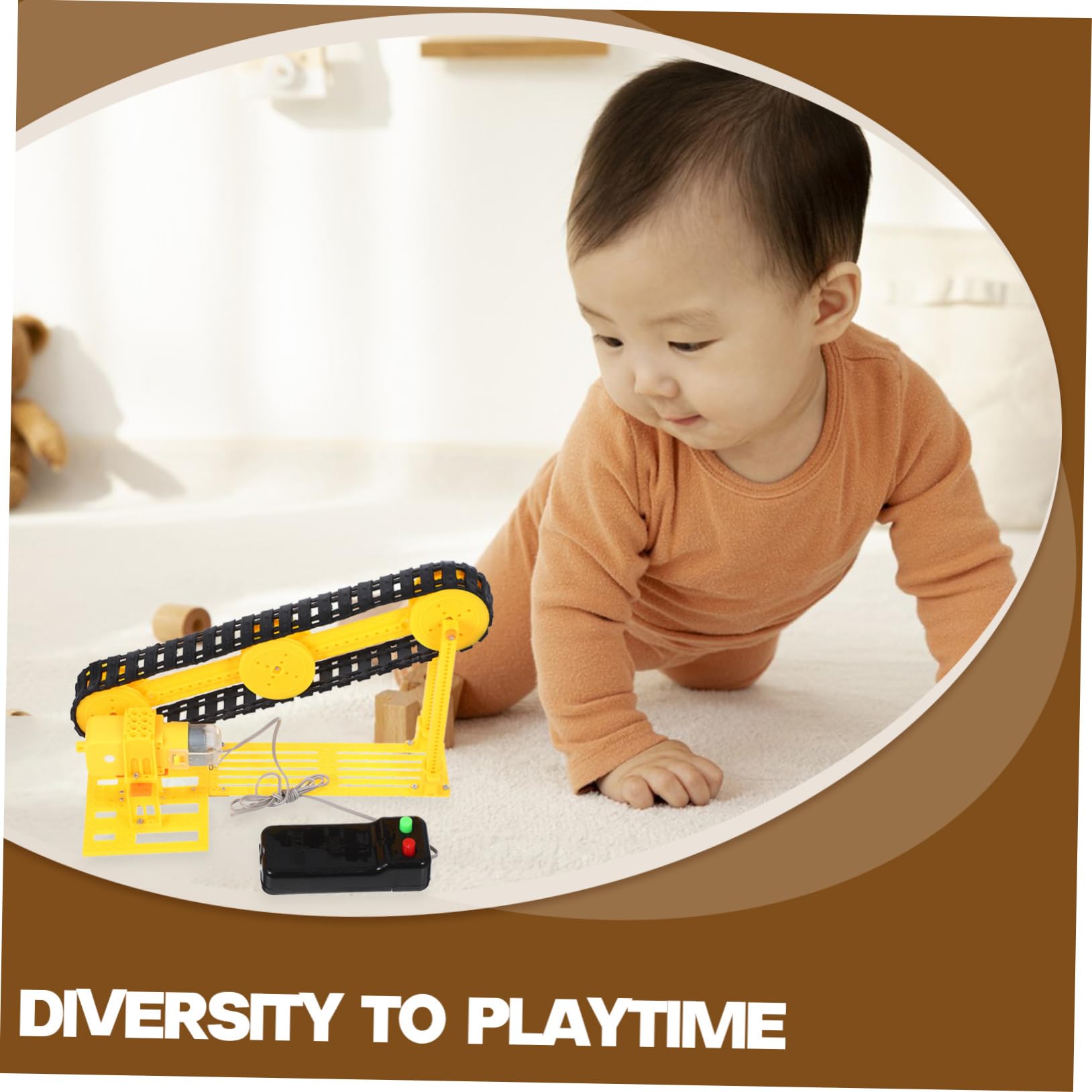 Inoomp Conveyor Model Making Kit Diy Assembly Toy Science Experiment Project Prop Educational Conveyor Belt Learning Tool with Screwdriver and Specification - Image 3