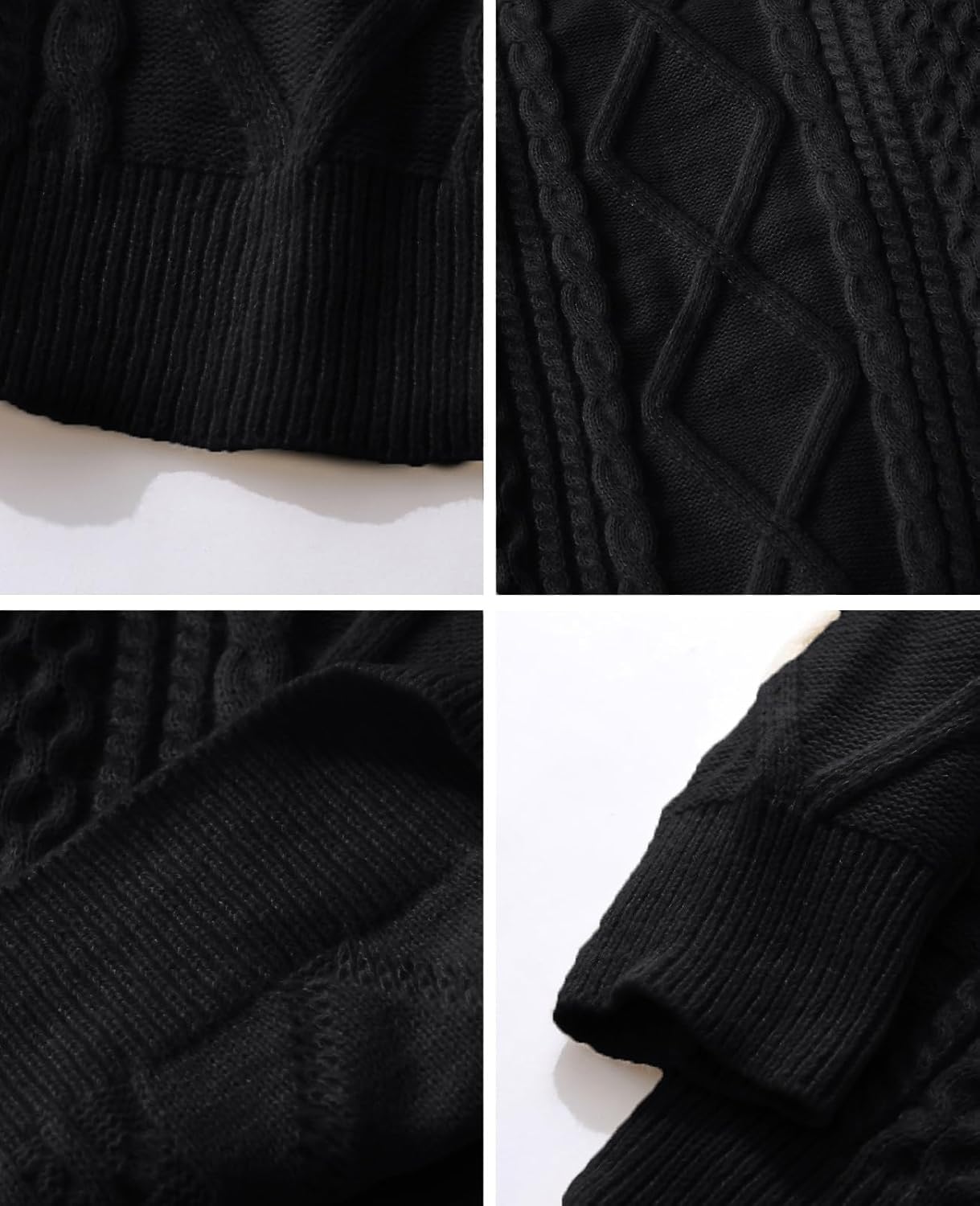 Aelfric Eden Oversized Knit Sweater Solid Vintage Pullover Sweater Unisex Woven Crewneck Knitted Tops - Image 3