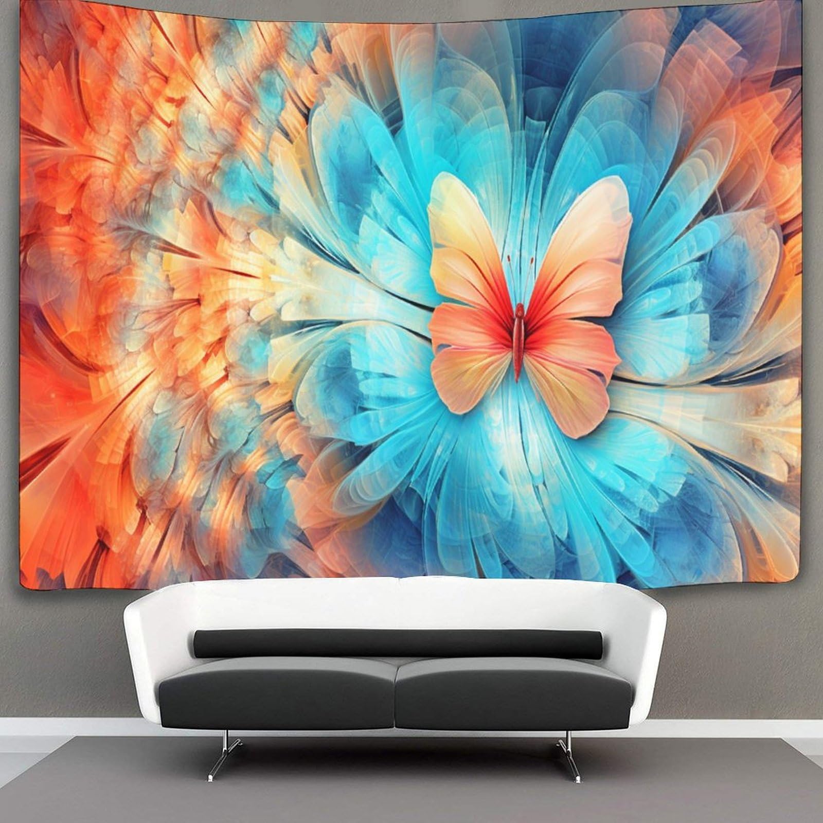 kaiyun Butterfly Tapestry Wall Hanging, for Bedroom Decor Birthday Party Celebration Or Garden Backdrop 180cmx230cm