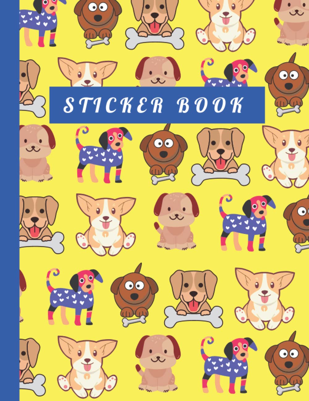 Blank Sticker Album Animals: My Favorite Stickers Book .: Sticker Collecting Album: Blank Sticker Book for kids 2-4, 3-5,4-8.