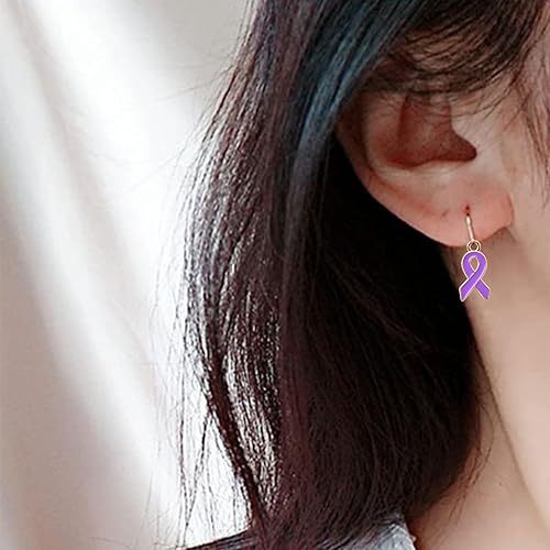 Miniatura 7 de WANDIC Colgantes de cinta, violencia doméstica, lupus, alzheimer, concientización sobre el cáncer de páncreas de aleación para la fabricación de