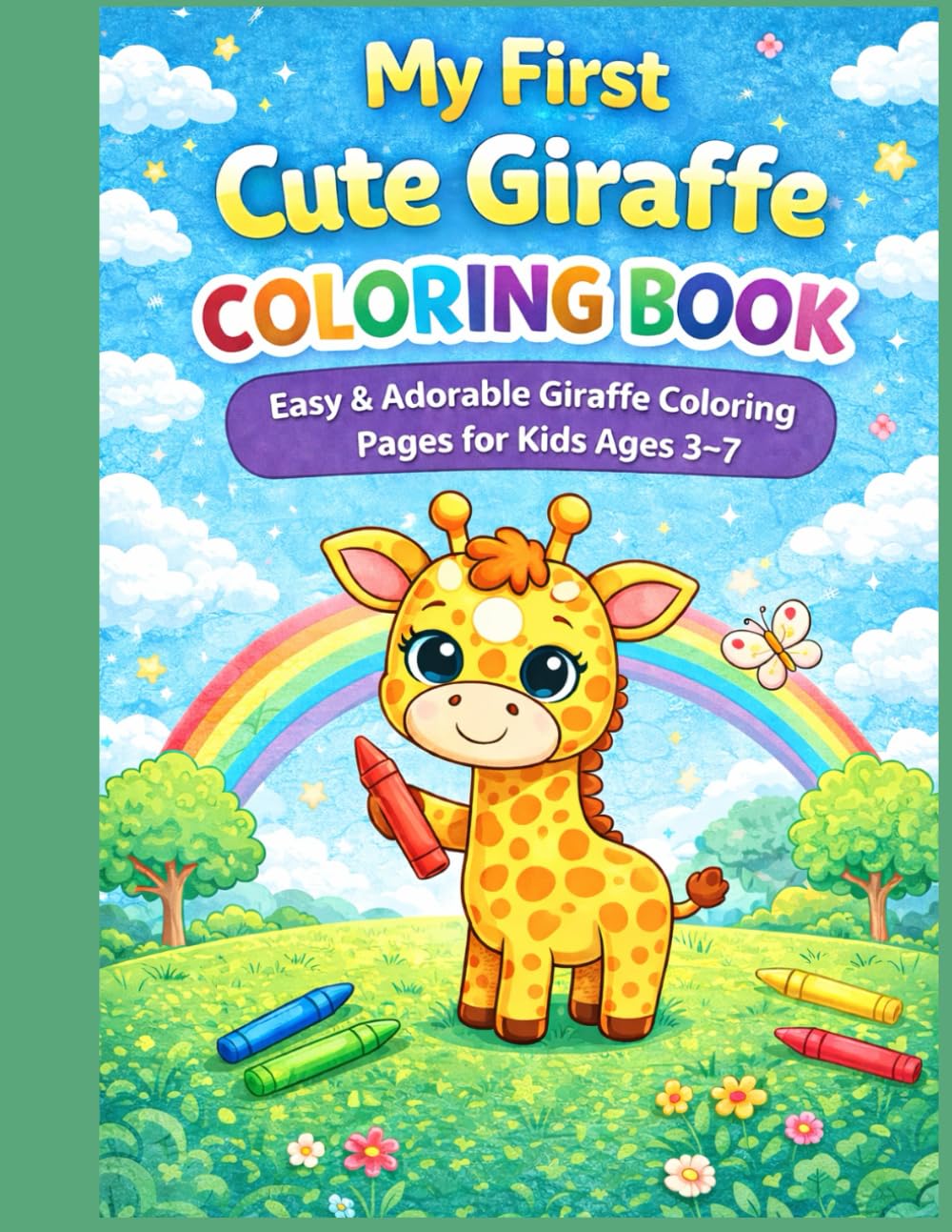 My First Cute Giraffe Coloring Book: Easy & Adorable Giraffe Coloring Pages for Kids Ages 3–7