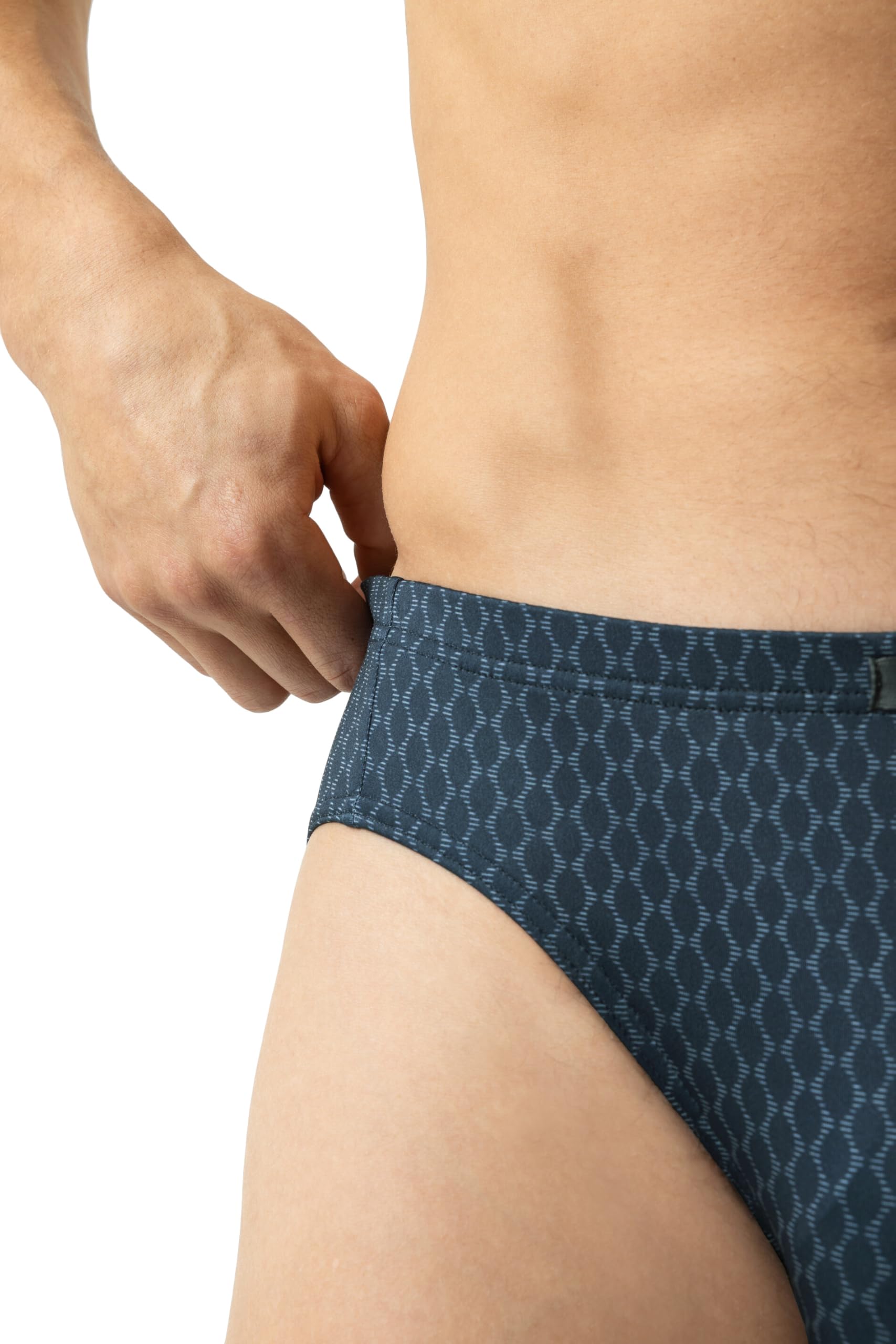 Mey Tagwäsche Serie Meander Geo Herren Jazz-Pants Heavenly Blue M(5)