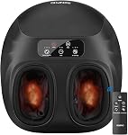 RENPHO Massager de pied avec chauffage, Machine électrique de massage de pied Shiatsu à tricotage profond avec télécommande sans fil, 3 Niveaux de chauffage & Air Compression, Cadeaux d'anniversaire pour femmes Hommes