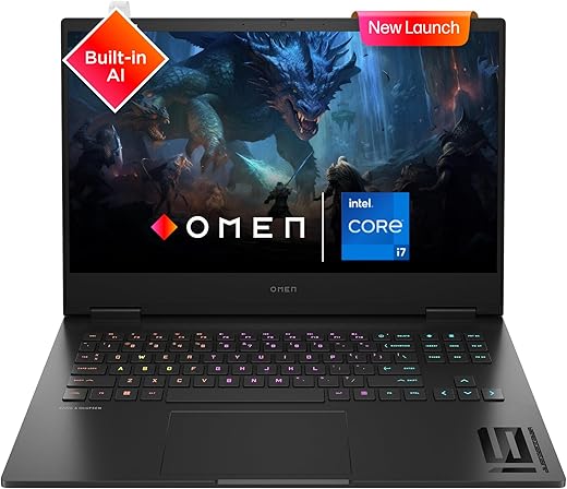 HP OMEN Gaming, 13th Gen Intel Core i7-13620H, 8GB NVIDIA RTX 4060, 16GB DDR5, 1TB SSD, 16.1-inch(40.9cm), 144Hz, IPS, FHD Gaming Laptop, RGB…