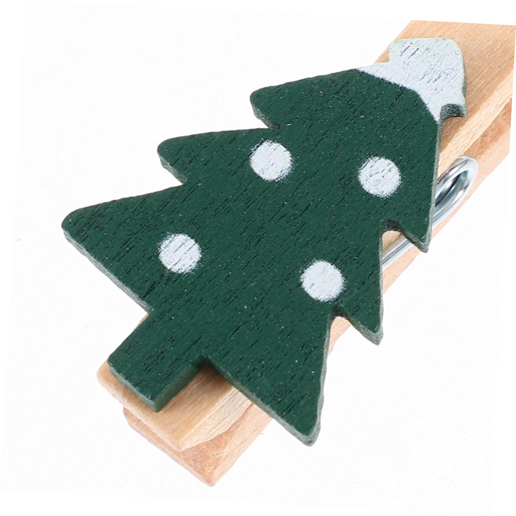 IMIKEYA 500 STK Cartoon-fotohalter Fotoclips Zu Weihnachten Mini-weihnachtswäscheklammern Dekorative Fotoclips Kleine Fotoklammern Schneeflocken-fotoclips Holz
