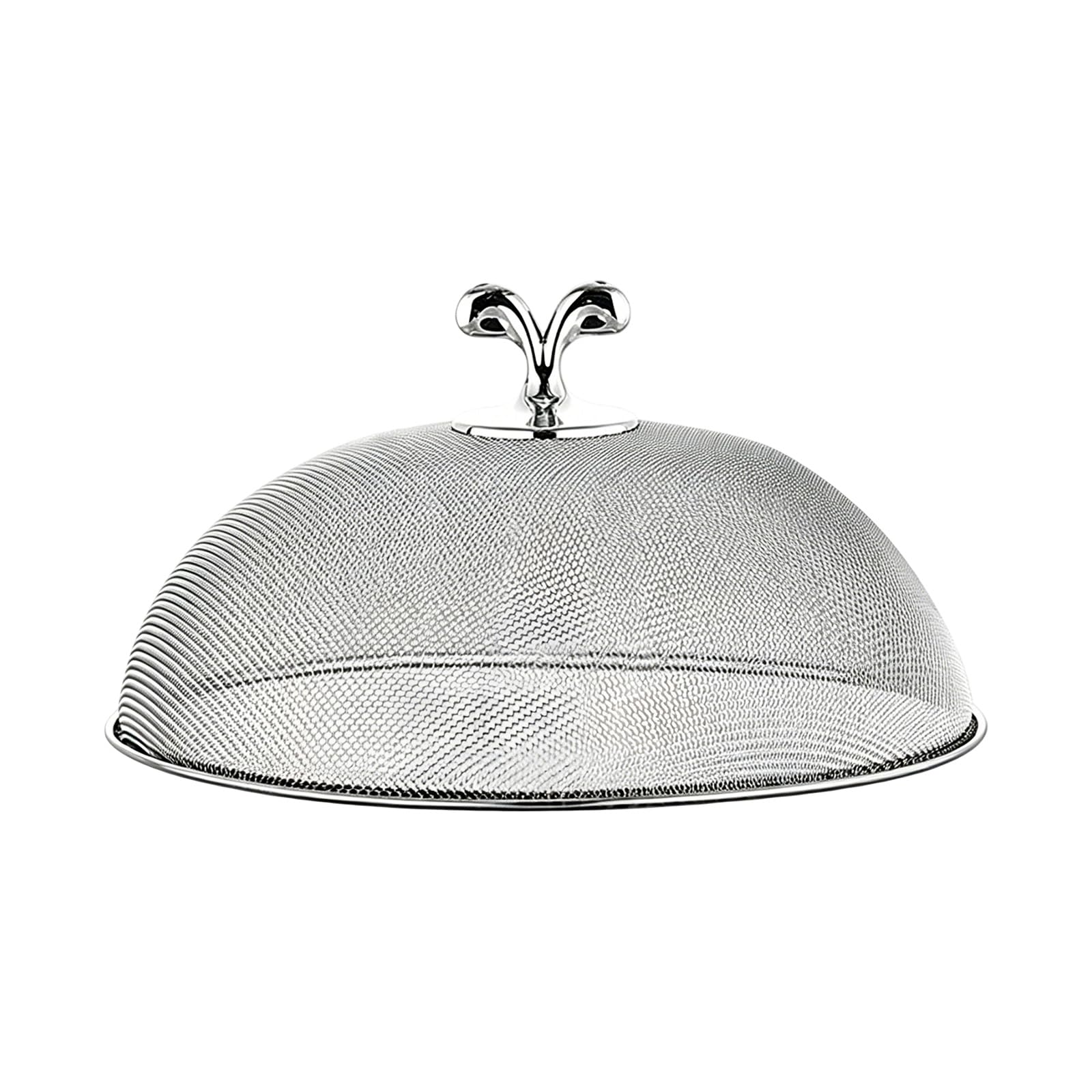 Oxxggkao Premium Rustproof Steel Food Cover Metal Meshes Dome Screen Food Tent Protector Round Plate Cover for Freshing Meals Meshes Dome