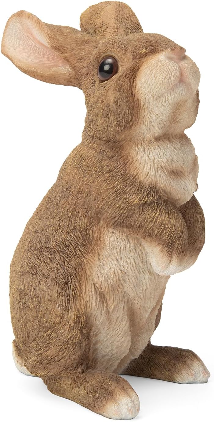 Garden Outdoor Rabbit Statue,Bunny Figurine Resin 9.5 Inches, Suitable for Home Lawns, Balconies, Courtyard Art Garden and Courtyard, Easter Spring Home Decor Unique Home Gifts.
