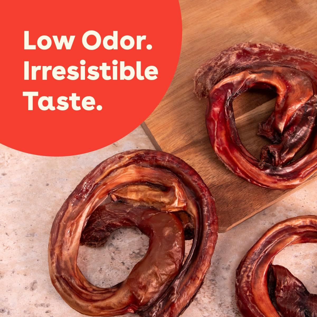 Pupford Bully Stick Rings for Puppies & Dogs, Long-Lasting Beef Dog Chew Treats, 8 Pack