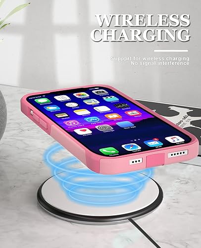 Miniatura 7 de Funda para iPhone 13 con 2 protectores de pantalla de vidrio templado, resistente grado militar, protección de cuerpo completo, a prueba de golpes,