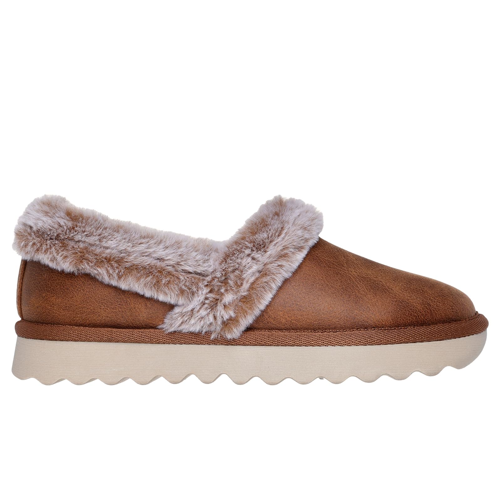 Skechers Women's Cozy UP Slipper, Chestnut, 5 UK