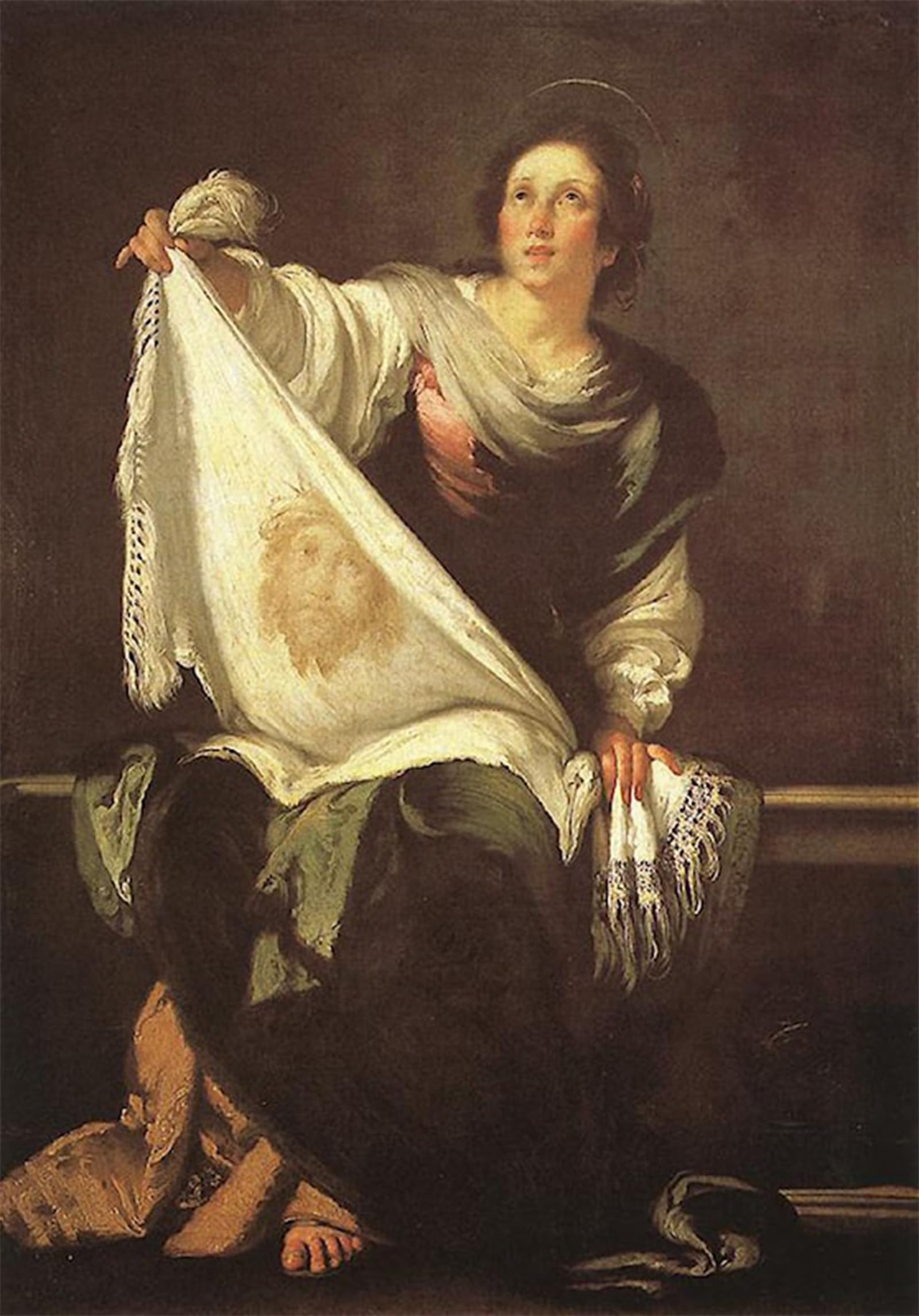 SERENDIPITP Vintage Wall Art Canvas Nordic Poster Canvas Print Picture St Veronica by Bernardo Strozzi Wall Art Poster for Home Decor 60x90cm