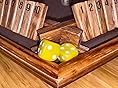 Amazon.com: Shut The Box Game Wooden 4 Player, Classic Board Game for ...