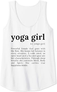 Womens Yoga Girl Definition Motivation Quote for Women with Sayings Tank Top
