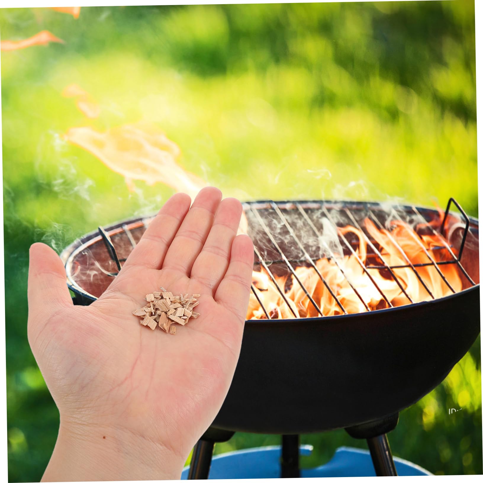 COLLBATH Hickory Grillholzchips 1 Beutel für Fleisch und Steaks Professionell Vielseitig Einsetzbar für BBQ und Outdoor Räuchern