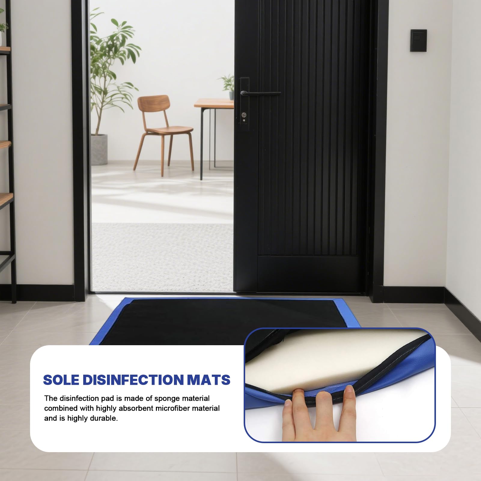 Shoe Soles- Tapetes desinfectantes para piso, tapete de entrada de esponja, tapete desinfectante de zapatos, tapete de entrada para puerta delantera, tapete desinfectante para puerta delantera,