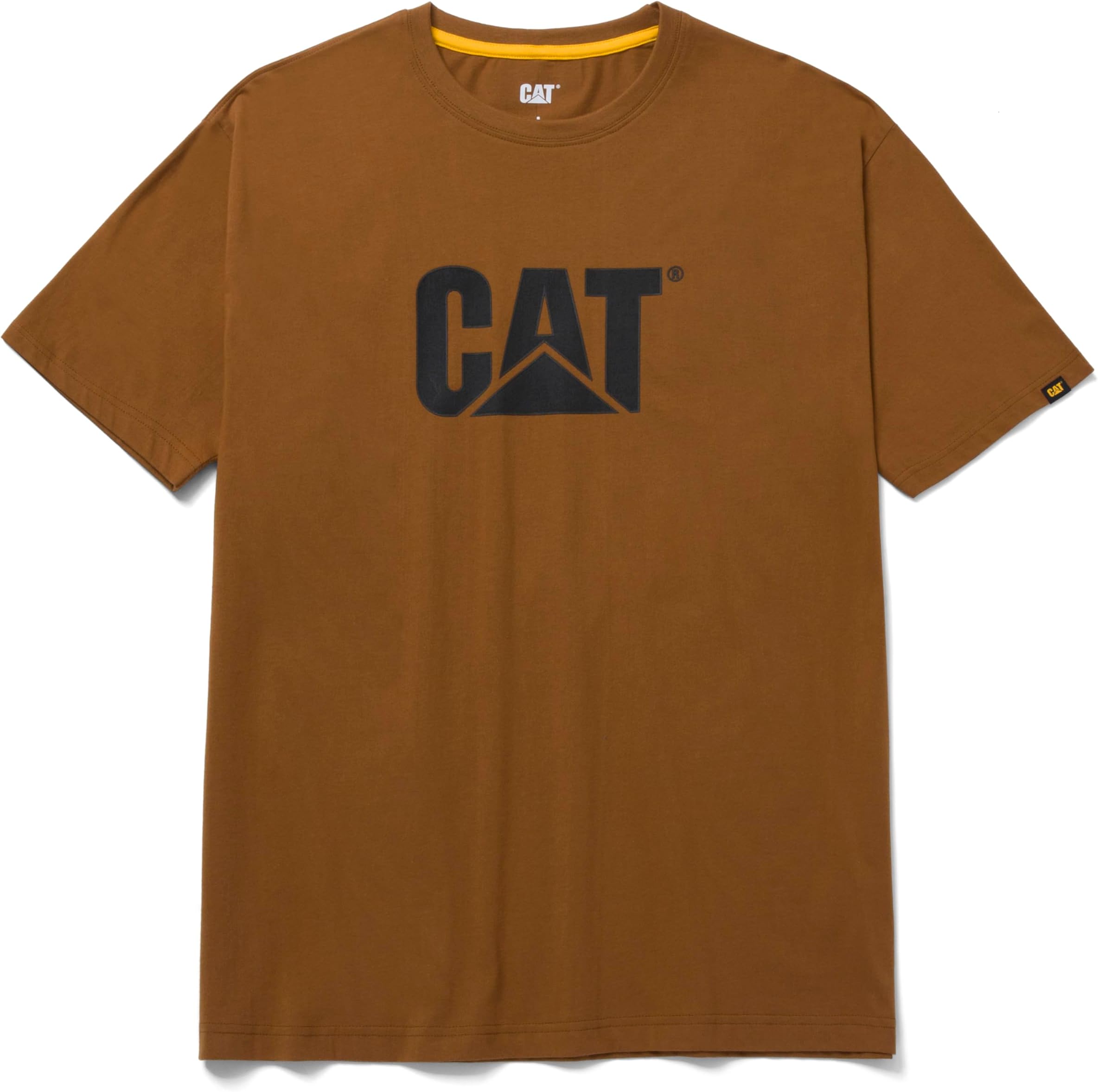 Caterpillar Men's Cat Iconic Logo Premium Ringspun Combed Cotton Tee