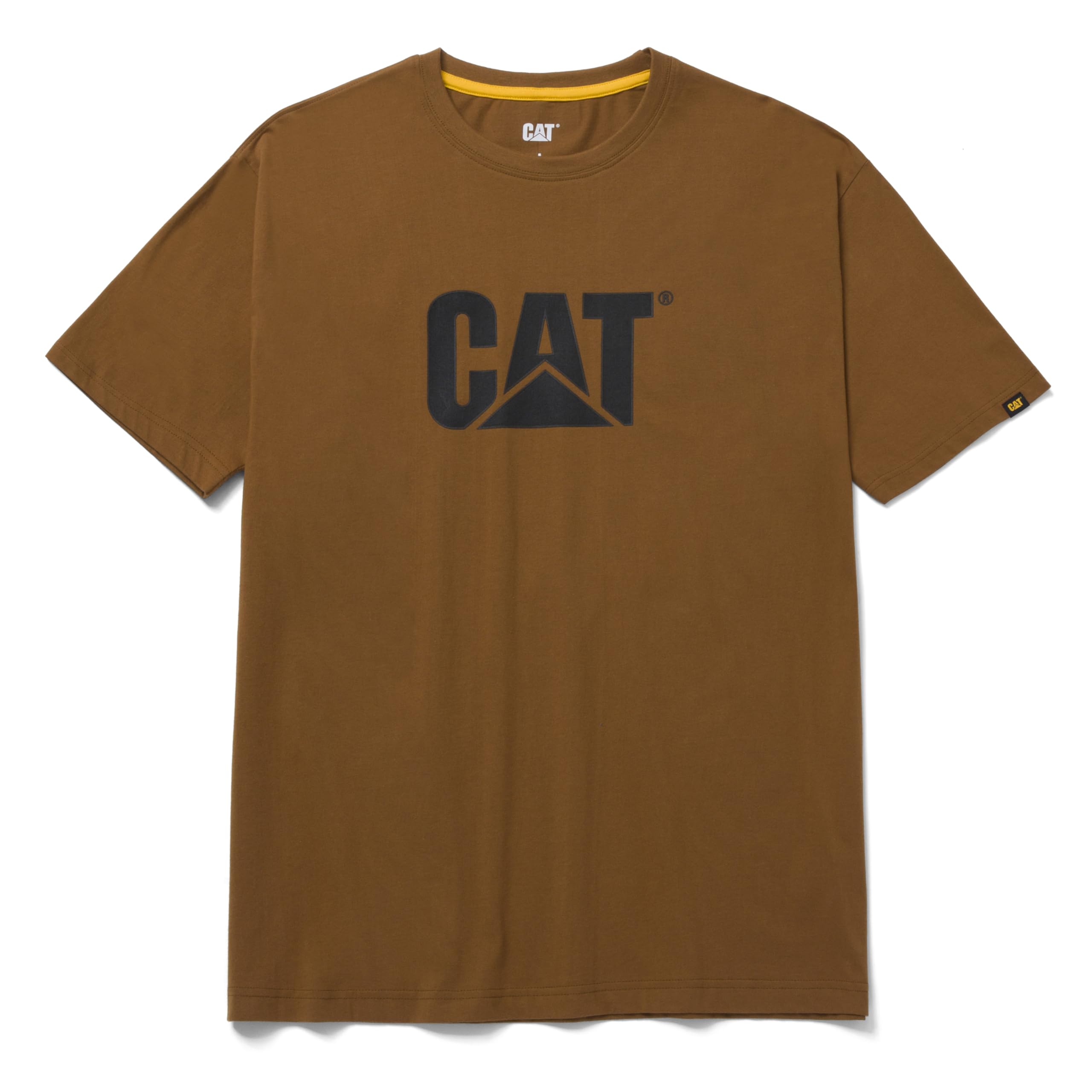 Caterpillar Trademark Logo T-Shirt Men's | T-Shirt  | Bronze  | UK Size Small