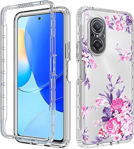 Miniatura 6 de Nova 9 SEHonor 50 SE JLN-LX1 JLN-LX3 - Funda con protector de pantalla de vidrio templado, suave 360, cuerpo completo, a prueba de golpes, híbrida,