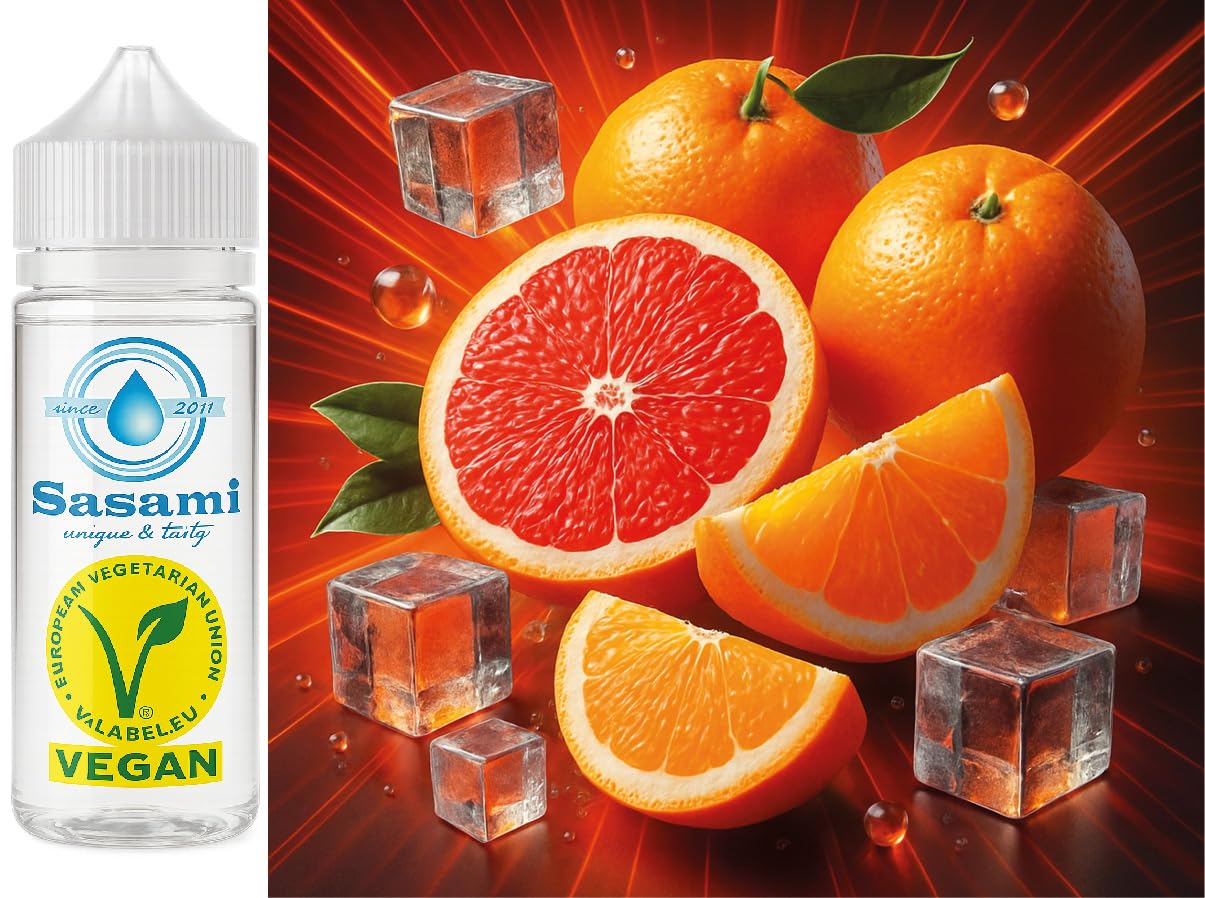 Frosted Sunset – pomarańcza grejpfrut Ice aromat koncentrat – Wegański – Sasami – 100ml