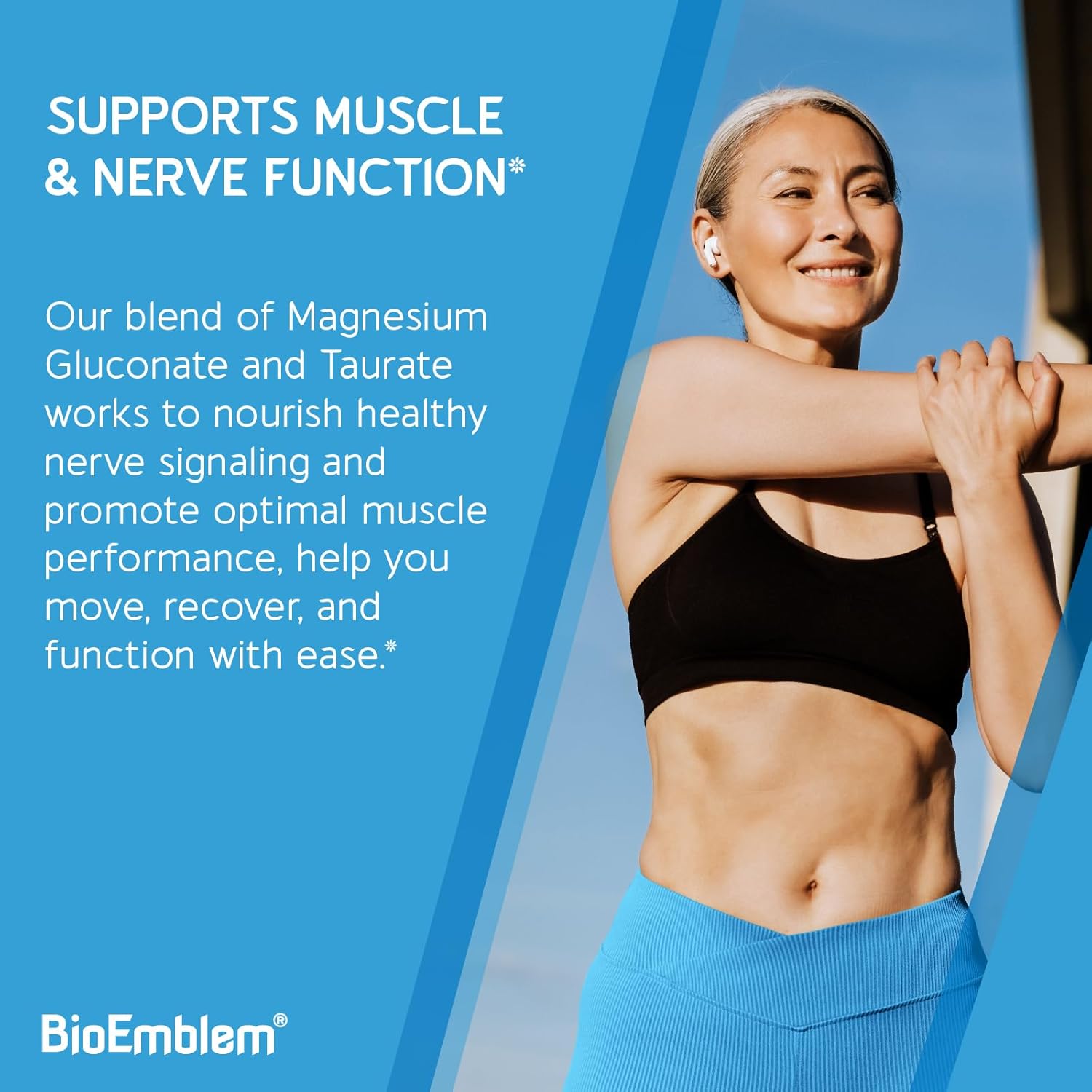 BioEmblem Triple Magnesium Powder Drink - 350mg High Absorption Magnesium Glycinate, Gluconate, Taurate & GABA for Rest, Sleep, & Brain Health - Passionfruit Mango Flavor - Vegan - (30 Servings) - Image 5